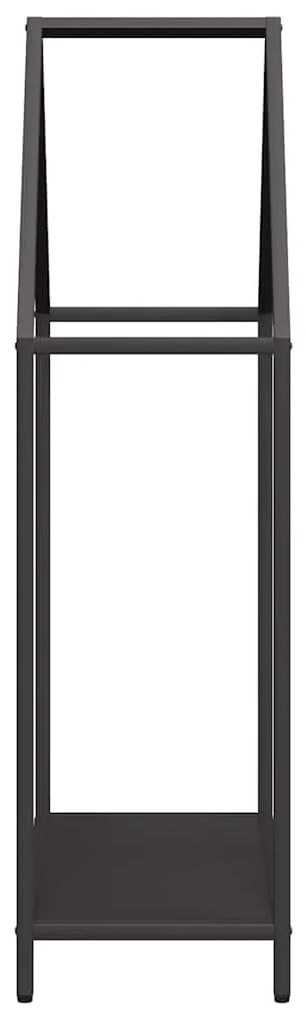fekete hidegen hengerelt acél tűzifatároló 60x25x90 cm