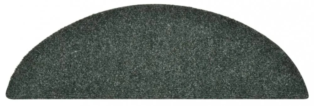 15 db zöld tűlyukasztott öntapadó lépcsőszőnyeg 56 x 17 x 3 cm