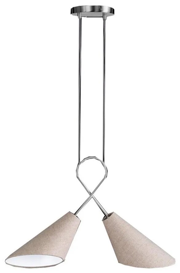 Fischer & Honsel 65170 - Csillár zsinóron SAGA 2xE27/12W/230V