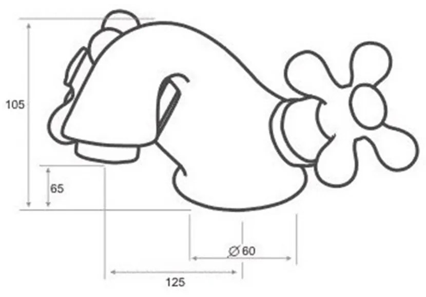 LUXOR1 antik mosdó csaptelep