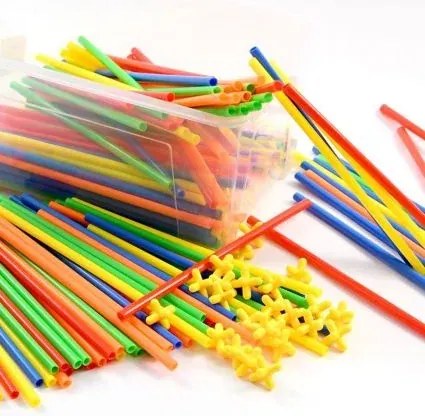 Kreatív gyerek modellező építőjáték - összerakható pálcikák - 500 darab