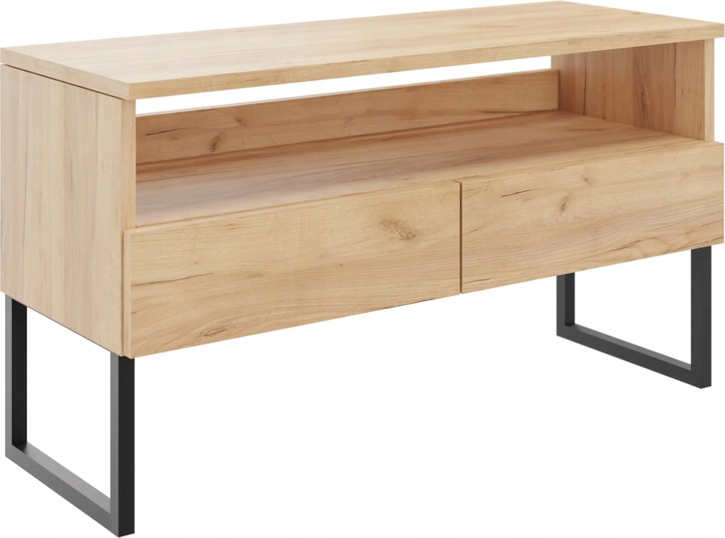 Konzol, dohányzóasztal, Rtv komód lábakkal, click-on, 100 cm széles