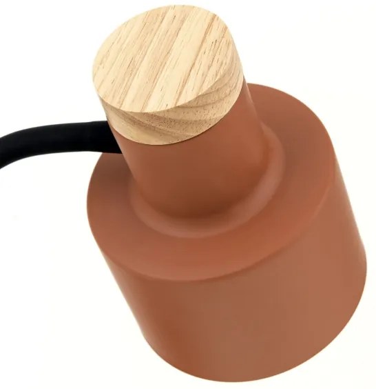 Orion - GILI asztali lámpa 1xE27/40W/230V, téglavörös