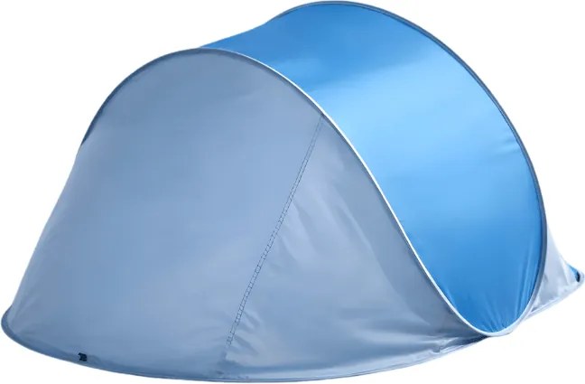 Összehajtogatható strandsátor SUNSHADE 190x120 cm, kék/fehér