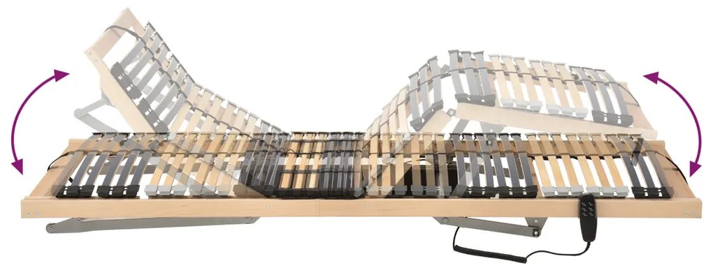 Elektromos lamellás ágykeret – 39 lammella, 7 zóna, 100 x 190 cm