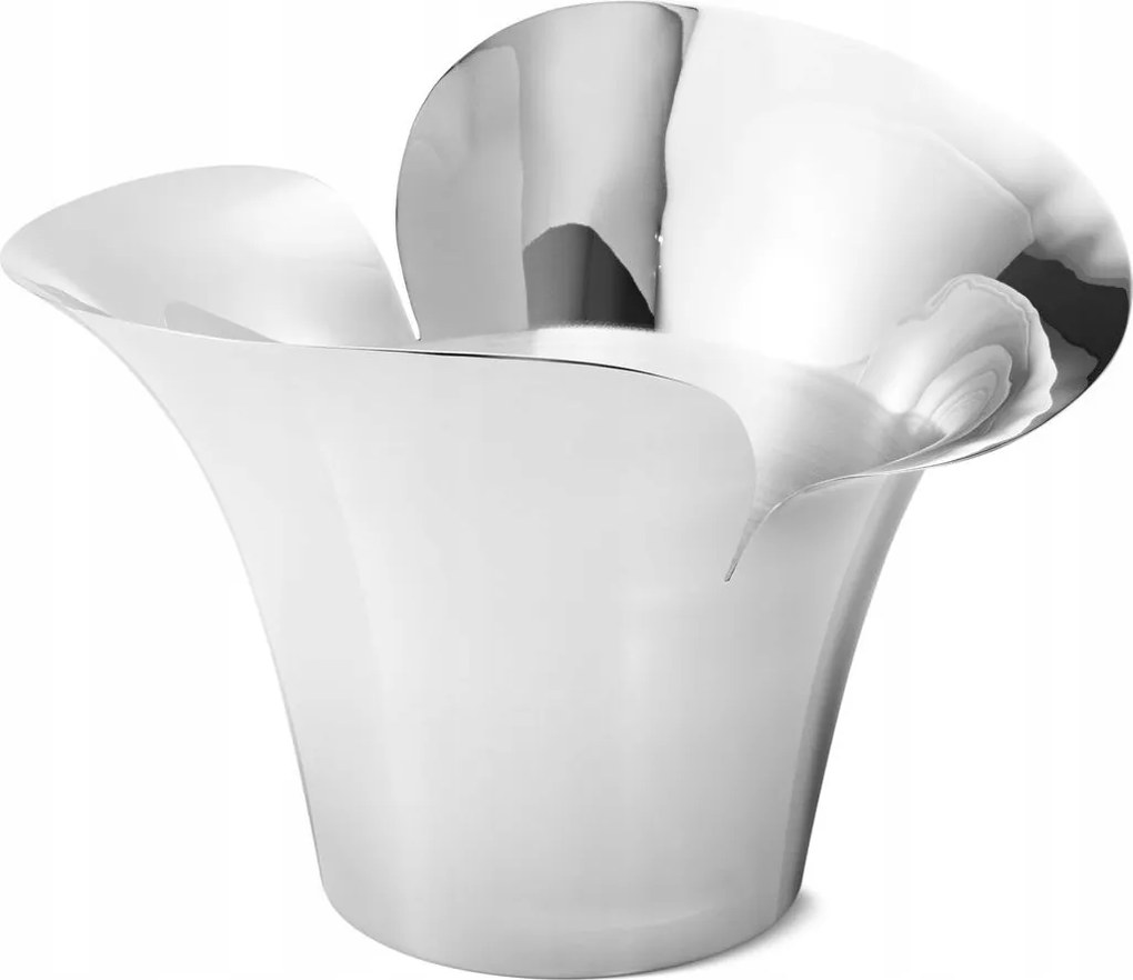 Georg Jensen Bloom Botanica Acél Virágcserép 22 cm Polírozott