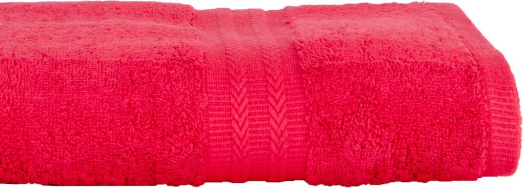 Frottír pamut törölköző F/m 50/100 Piros
