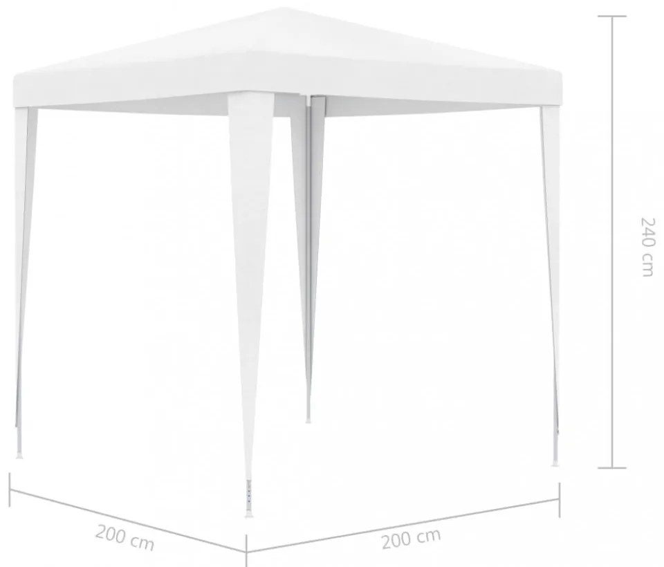 fehér rendezvénysátor 2 x 2 m