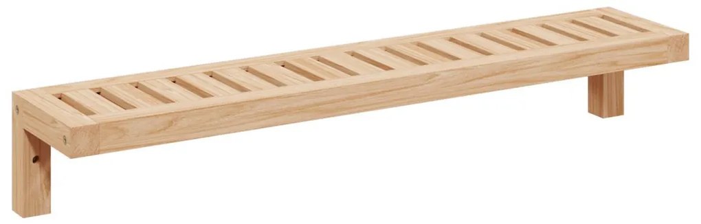 Fali Polc 62x10x12,5 cm Tömör Fa Dió