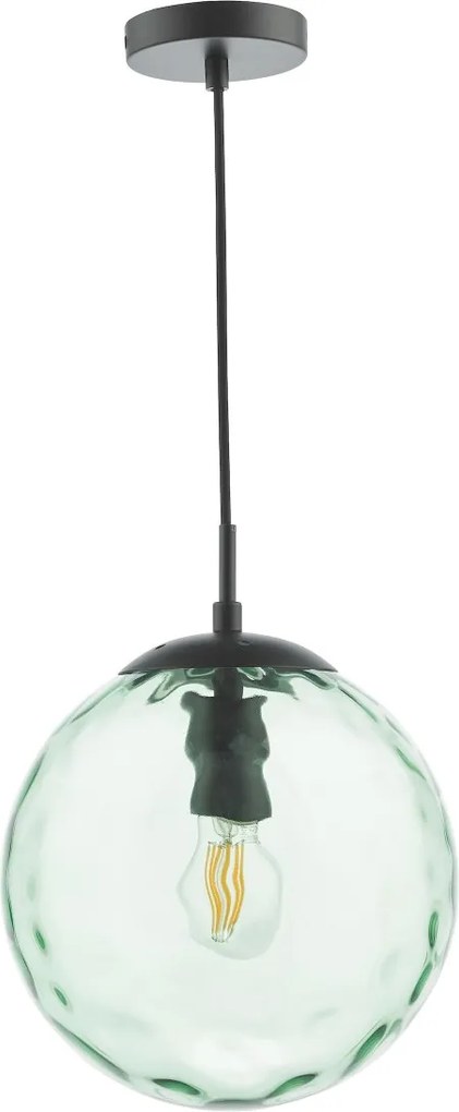 Dar Lighting modern függeszték ripple matt fekete zöld darsp72-rip8824