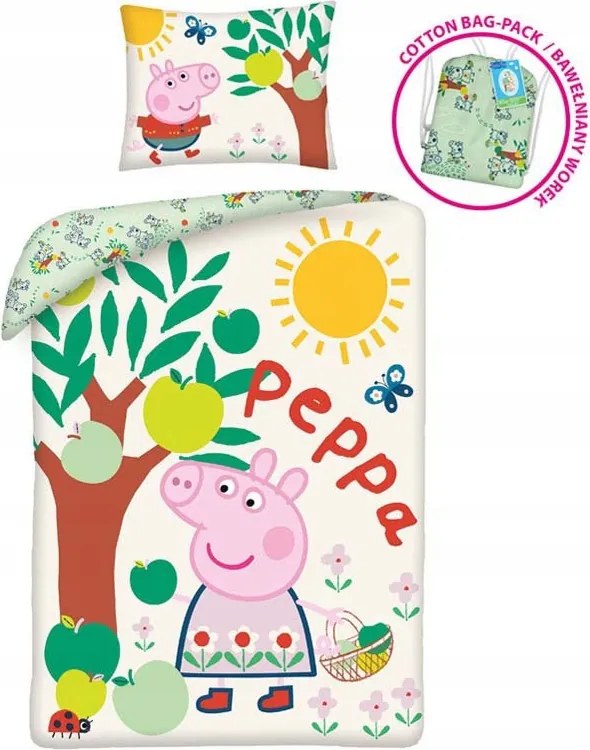 Peppa malac Tree ágyneműhuzat 140×200cm, 70×90 cm