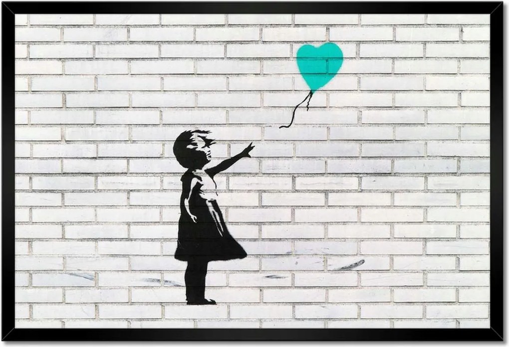 Poszterek keretben 60x40 Banksy Graffiti