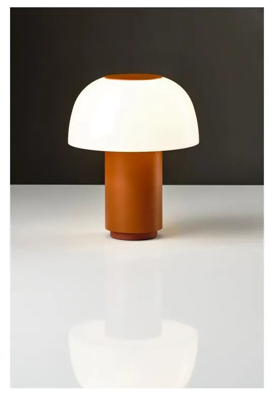 Narancssárga alumínium LED dimmelhető asztali lámpa (magasság 22 cm) Harvest – Zone