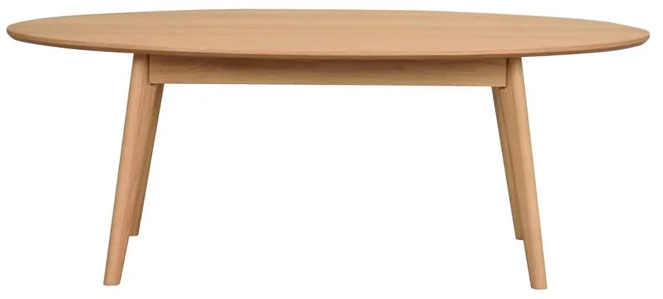 Natúr színű dohányzóasztal tölgyfa dekorral 130x65 cm Yumi - Rowico