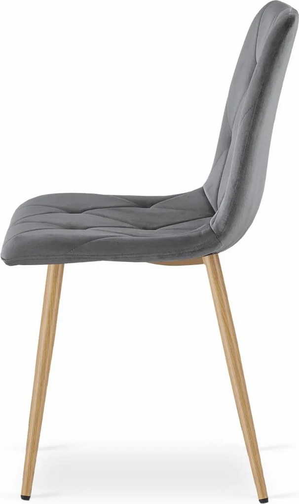 AKCIÓ sötétszürke bársony étkezőszék LIBRA II. osztály