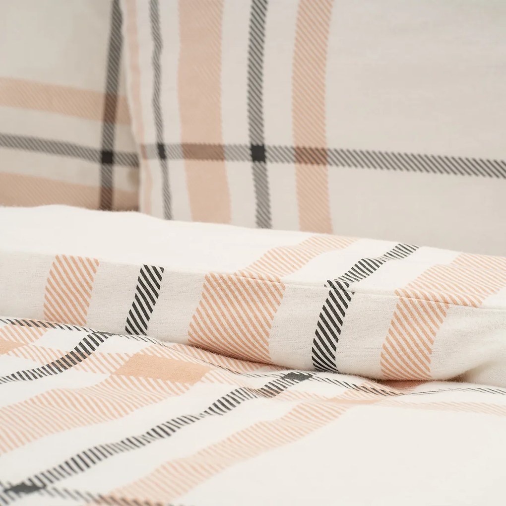 4Home Elegant Plaid flanel ágyneműhuzat, 140 x 200 cm,´70 x 90 cm, 140 x 200 cm, 70 x 90 cm