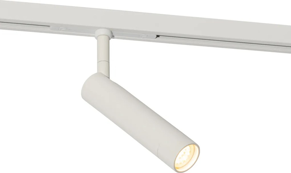 Modern fehér spotlámpa 1 fázisú sínrendszerhez - Slimline Uzzy