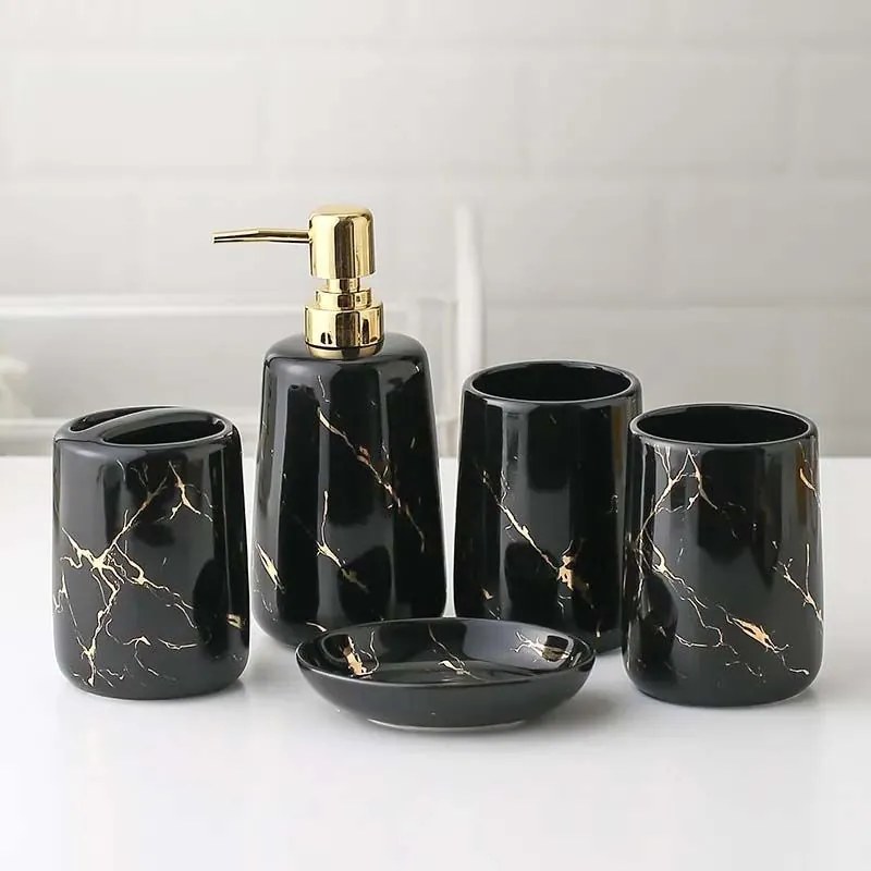 Fürdőszobai készletek 322123 Black