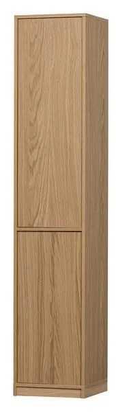 Natúr színű moduláris szekrény tölgyfa dekorral 40x199 cm Modulair – vtwonen