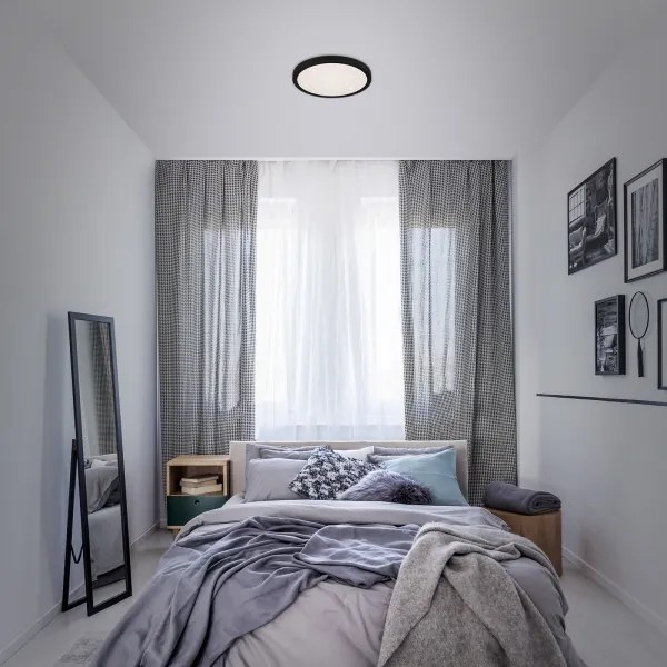 Briloner 3048-015 - LED Mennyezeti lámpa RUNA LED/18W/230V fekete