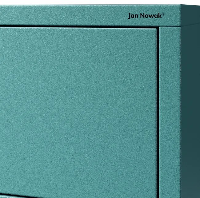 Komód CARLA , 800 x 1015 x 400 mm, Modern: tengerszínű