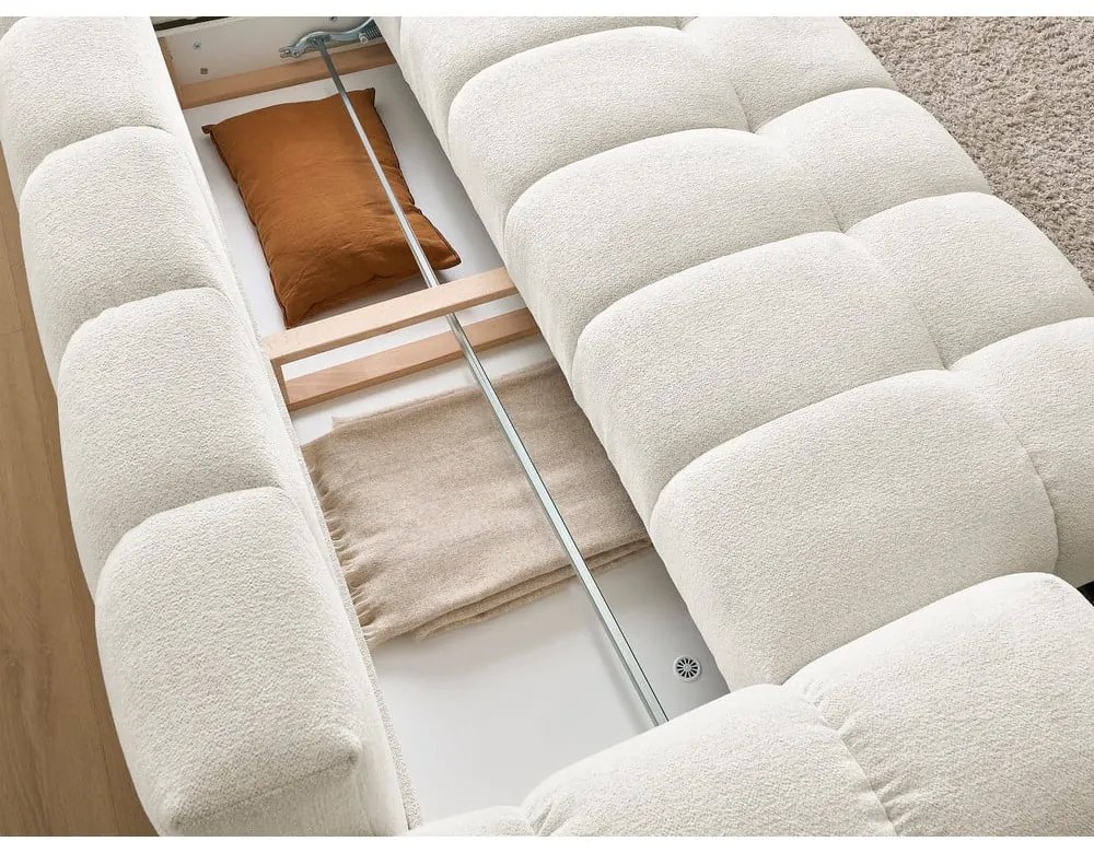 Fehér zsenília kanapé 278 cm Everest – Bobochic Paris