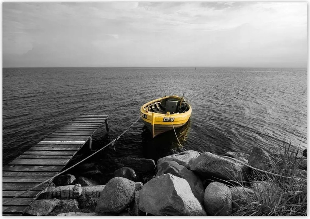 Poszterek 100x70 Halászcsónak a Balti-tengeren