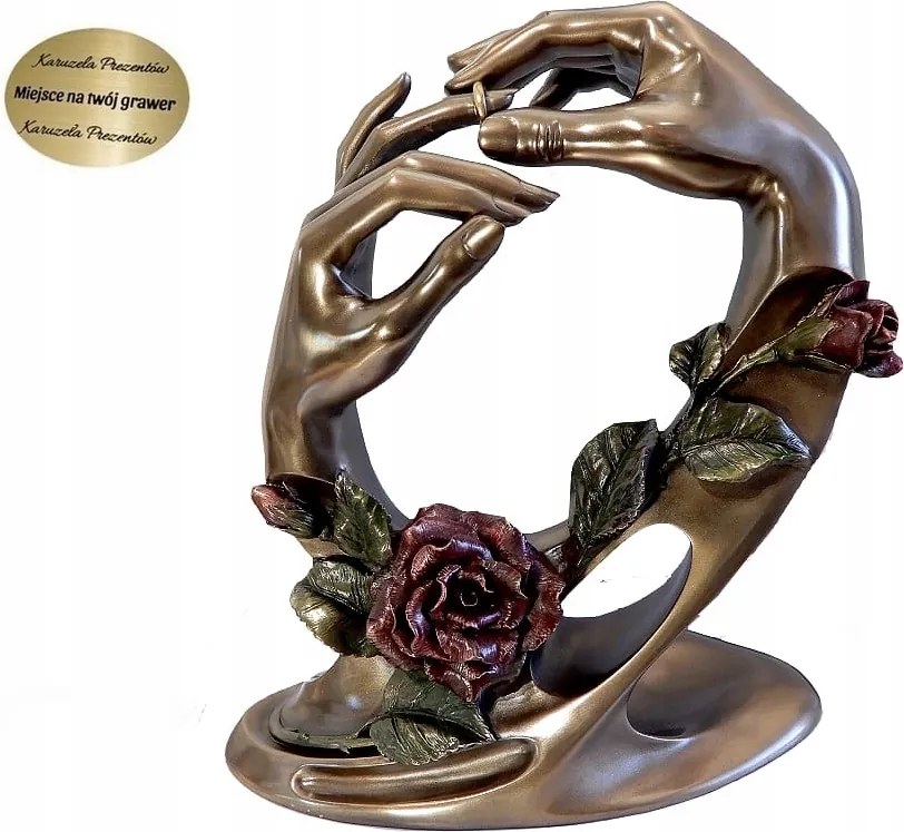 Esküvői Figura Kéz Karikagyűrű Eljegyzés Esküvő Köszönetajándék