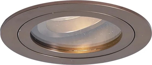 6 darabos modern süllyesztett spotlámpa készlet sötét bronz színben, forgatható és dönthető IP44 - Chuck