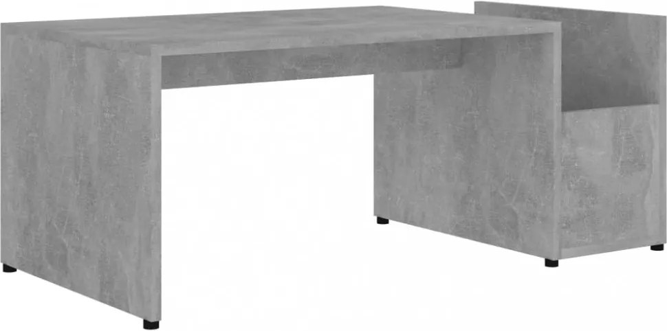 betonszürke szerelt fa dohányzóasztal 90 x 45 x 35 cm