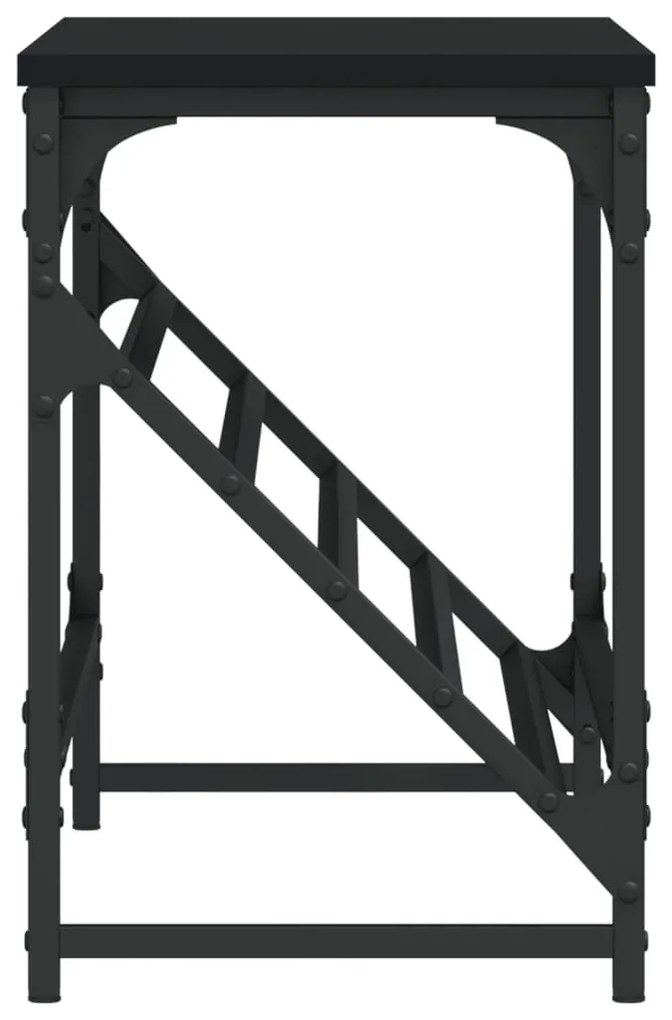 fekete szerelt fa cipőtartó 90x30x45 cm