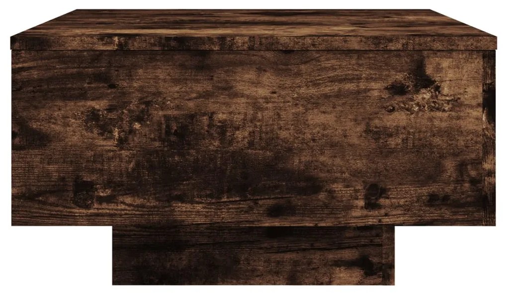 füstös tölgy színű dohányzóasztal LED-lámpákkal 55 x 55 x 31 cm