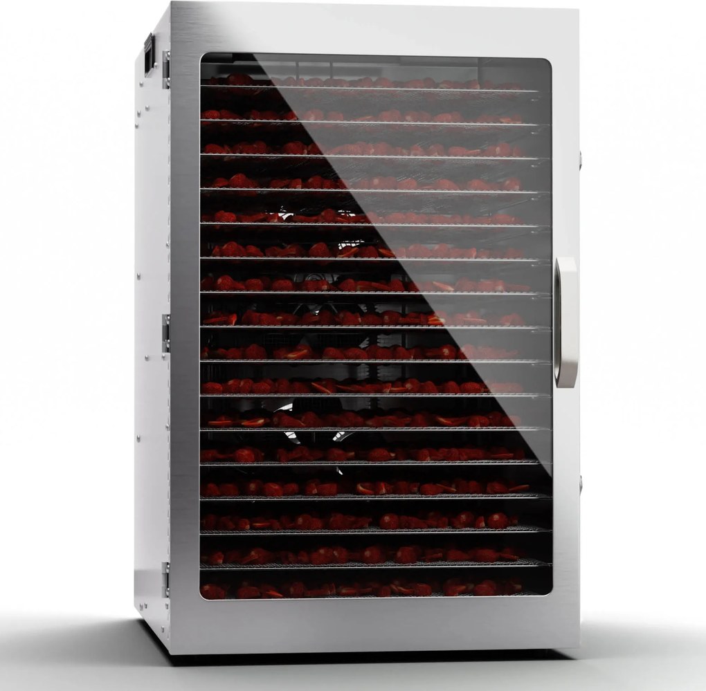 Klarstein Captain Jerky 200 Aszalógép 2000W 30-90 °C 24 órás időzítő Rozsdamentes acél