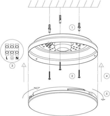 PALNAS 61001111 Ufo Lámpa LED IP20