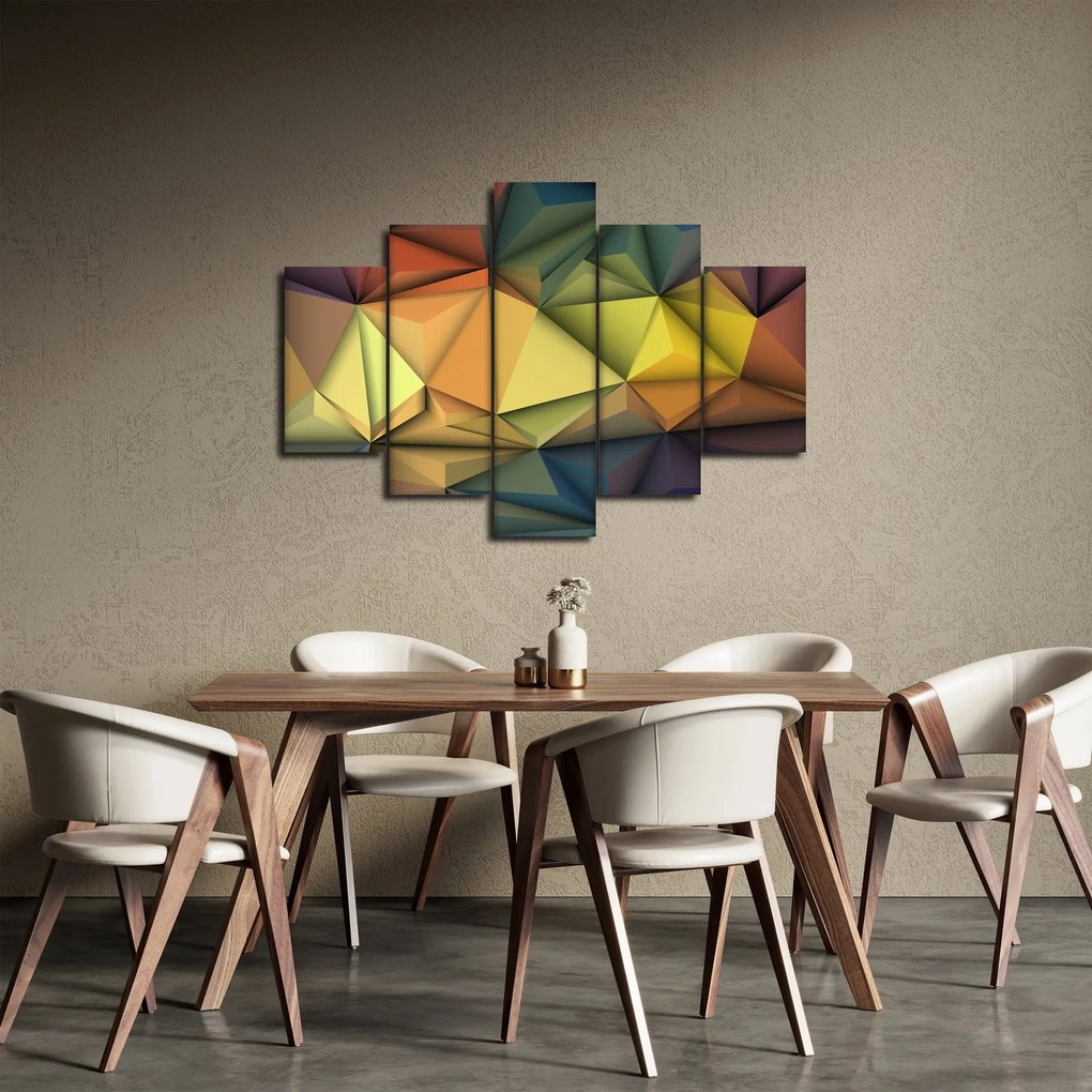 Kép - Sokszögű 3D absztrakció (150x105 cm)