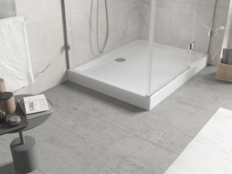 Mexen Flow+ téglalap alakú zuhanytálca 80 x 70 cm, fényes fehér - 46R107080H