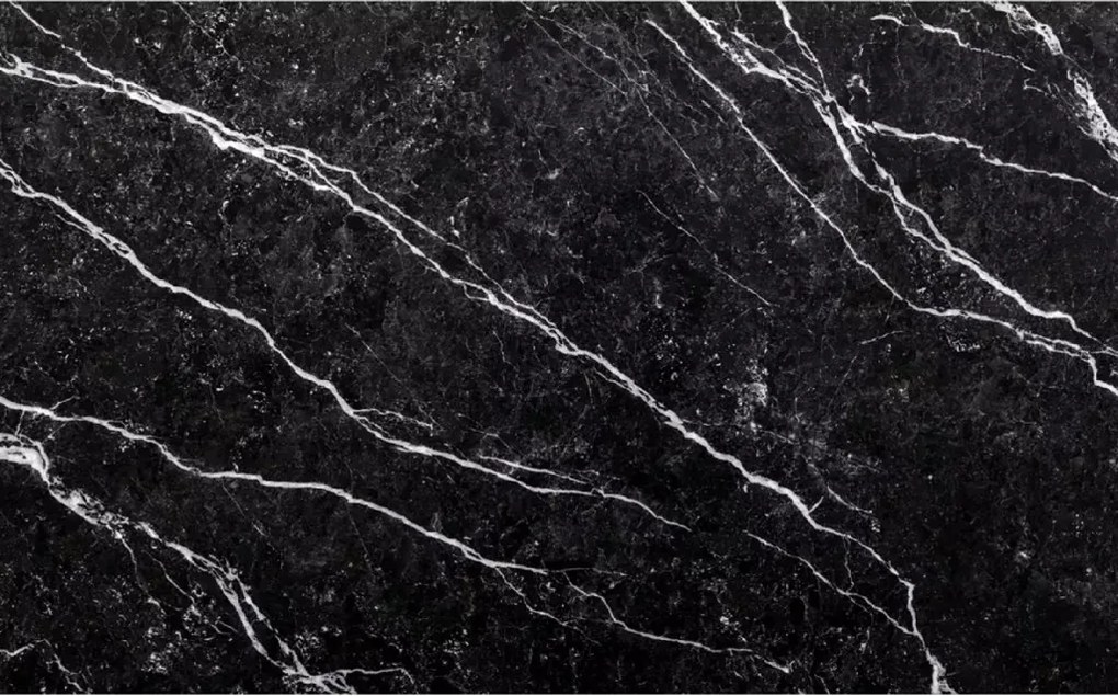 Étkező garnitúra 1 + 4, fekete asztal RAMOD 100x60 cm márvány dekor + zöld TURIN szék fekete lábakkal