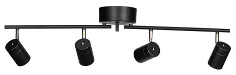 ByRydens 4200720-4002 - Spotlámpa CORRECT 4xGU10/7W/230V fekete