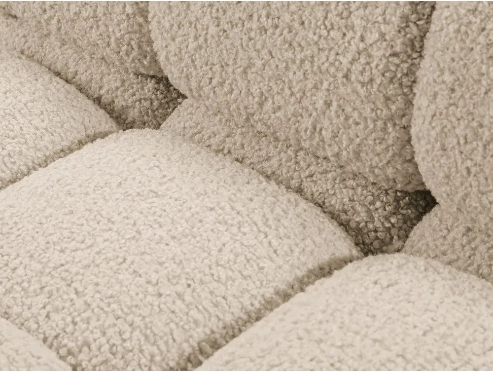 Bézs buklé kanapé modul (jobb oldali) Bellis – Micadoni Home