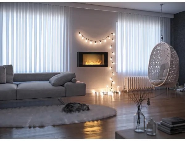 InFire - Fali BIO kandalló 44x91 cm 3kW fekete