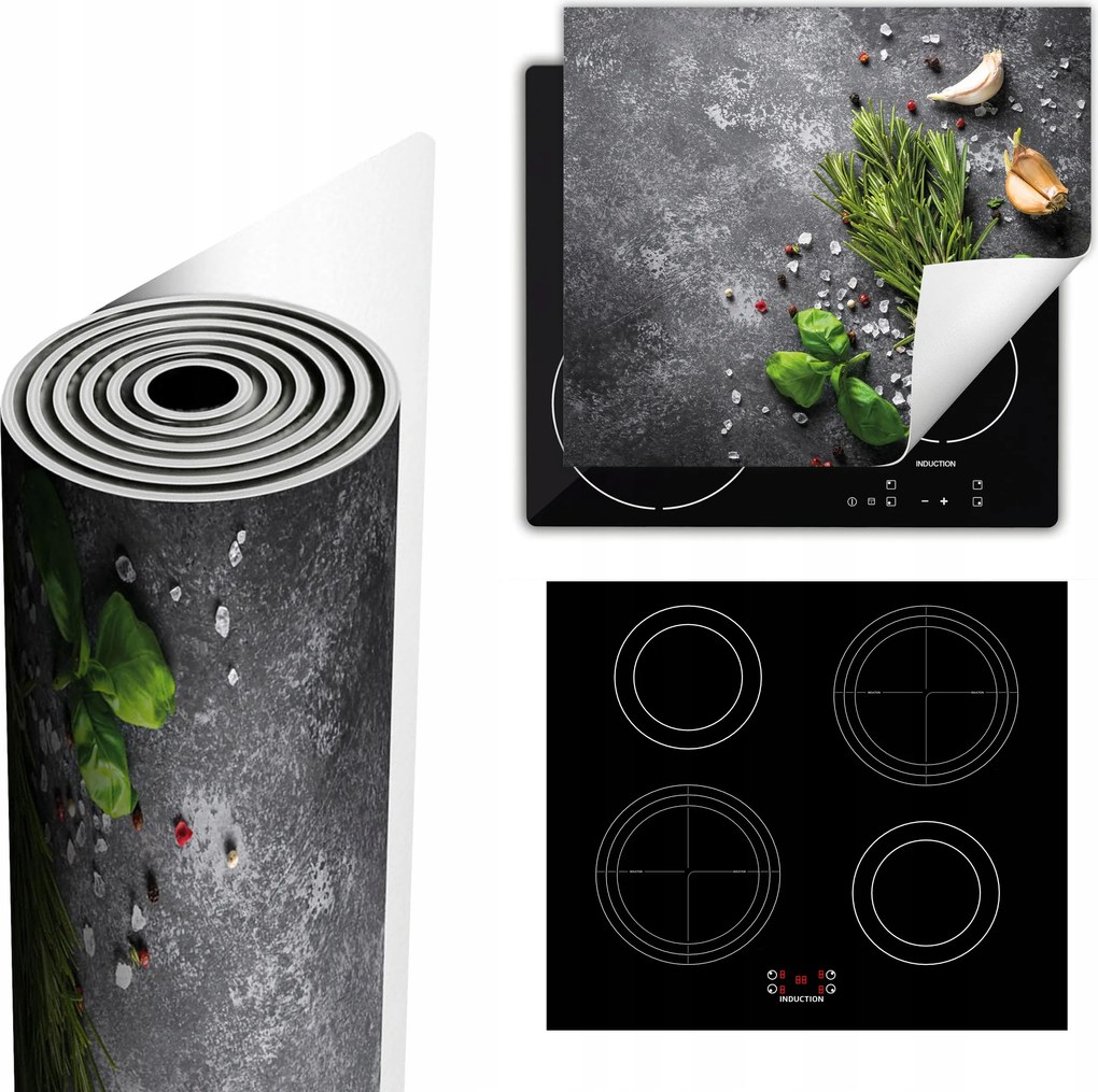 Tűzhelyvédő Szőnyeg Több Hely 60x52 pala Fűszerek