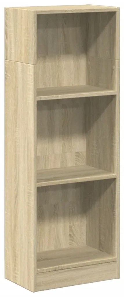 sonoma tölgy színű szerelt fa könyvespolc 40 x 24 x 109 cm