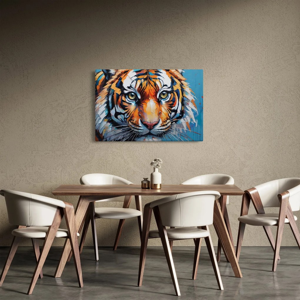 Kép - Tigris látképe, festmény (90x60 cm)