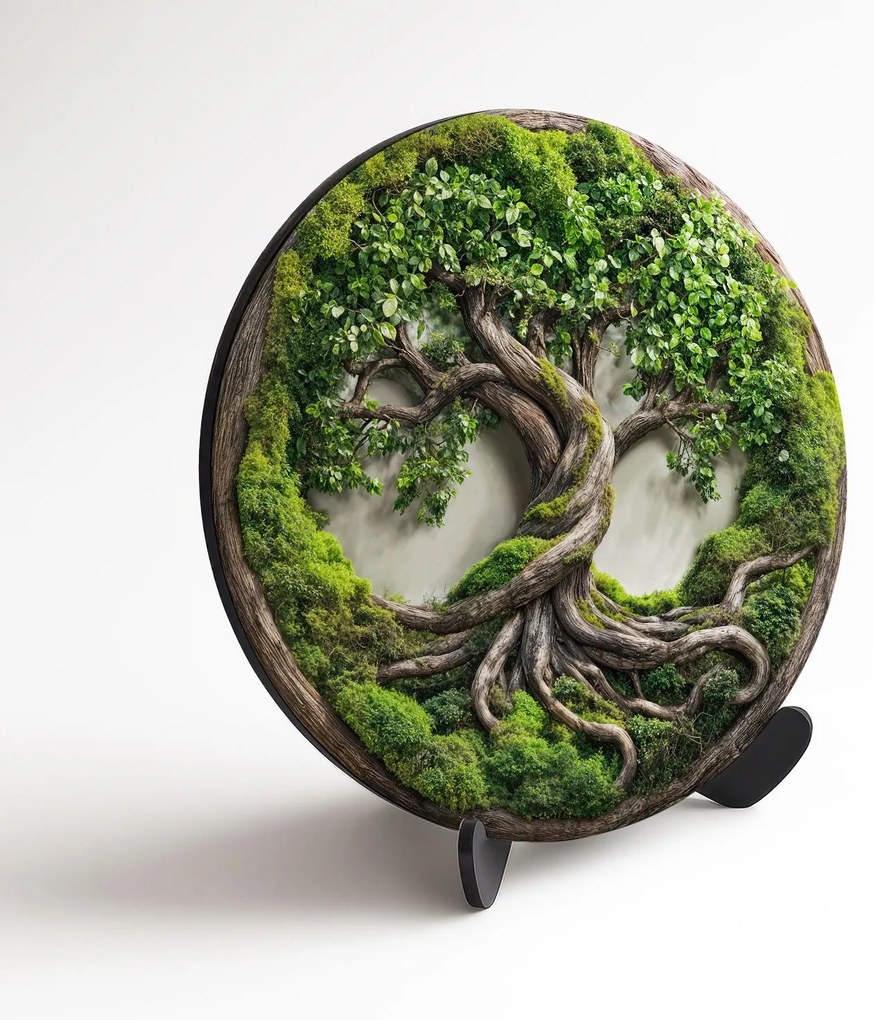 DUBLEZ | Moha Életfa – Luxus hatású fa falikép természetes megjelenéssel