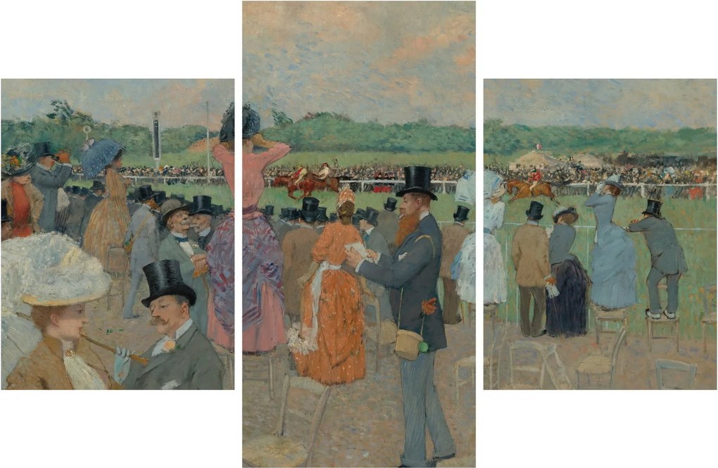 Kép - Jean-Louis Forain, The Races at Longchamp, reprodukciók (90x60 cm)