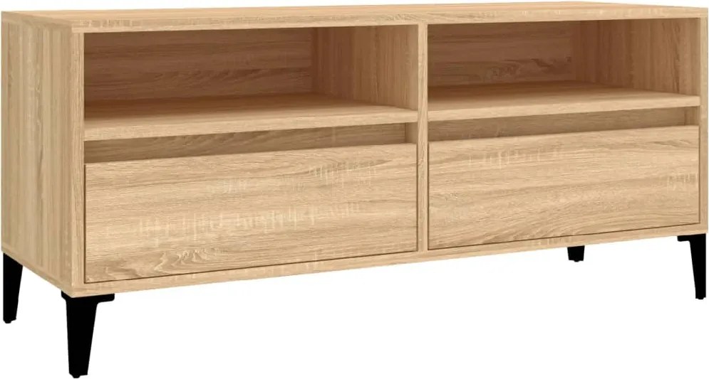 vidaXL sonoma tölgyszínű szerelt fa TV-szekrény 100x34,5x44,5 cm