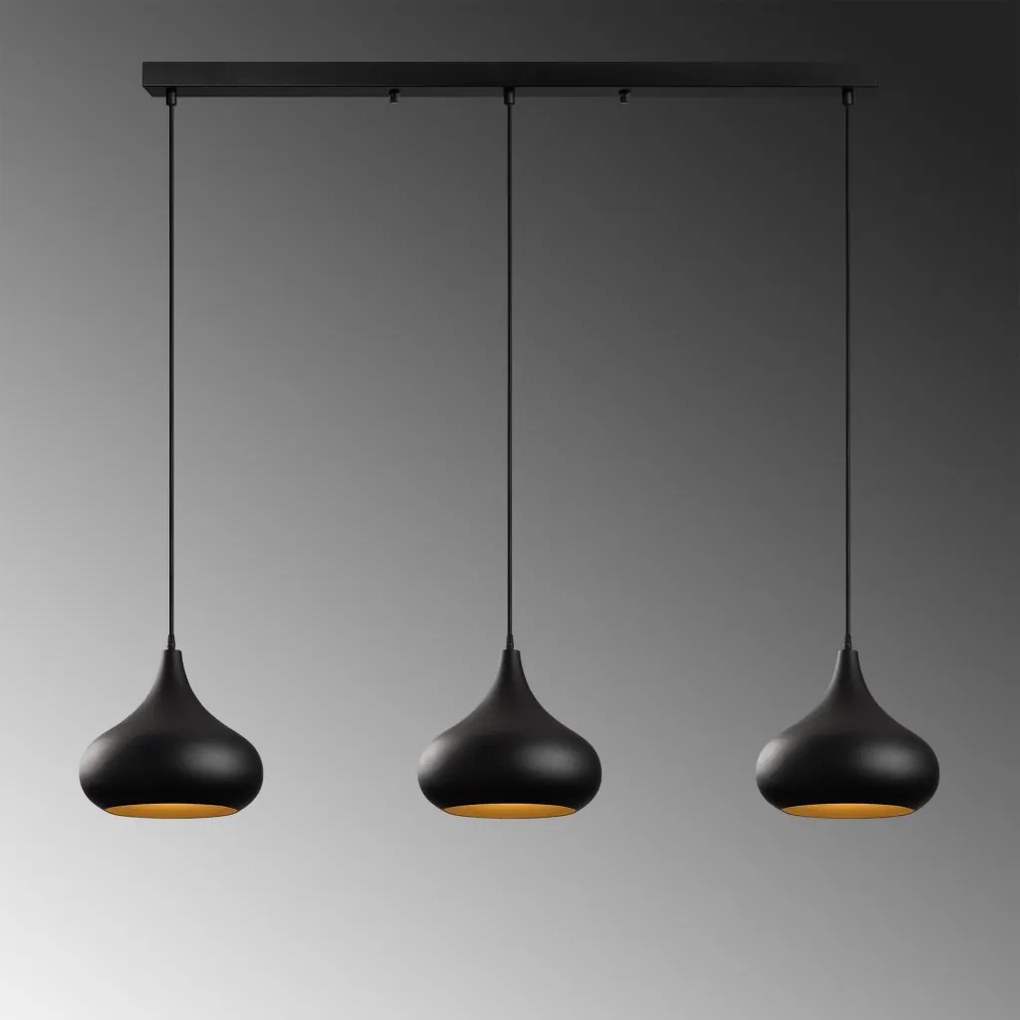 Muba függőlámpa x3, fekete