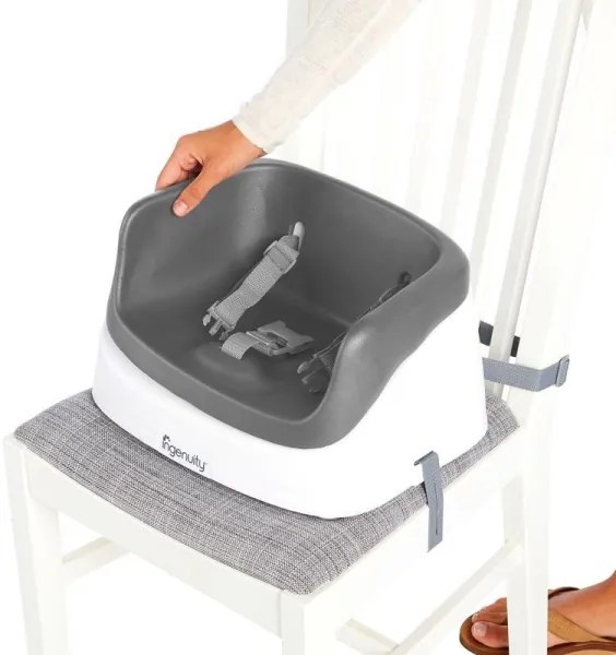 Ingenuity - Ülésmagasító étkezőasztalhoz 2in1 SMARTCLEAN TODDLER szürke