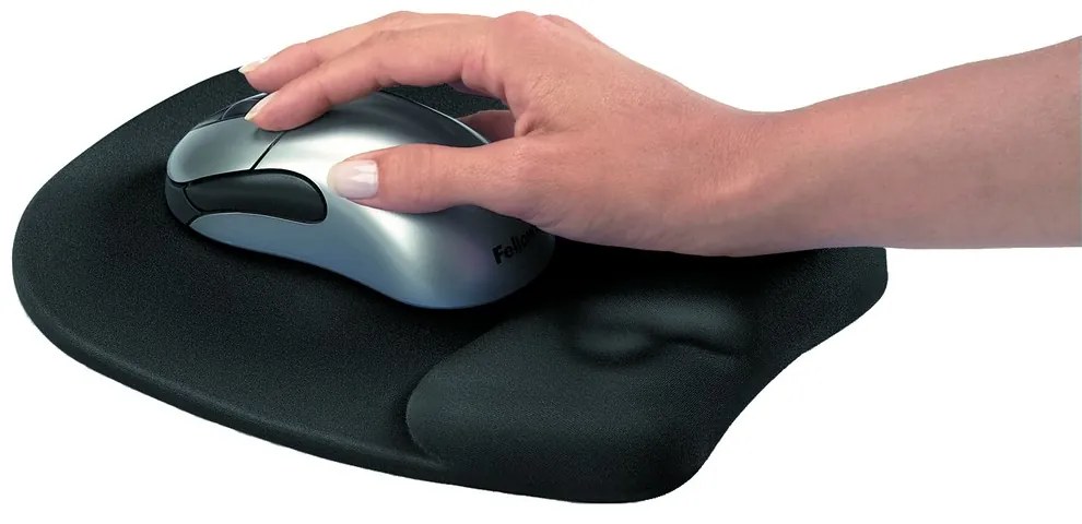 Habpárna egérhez és csuklóhoz Memory Foam, szürke