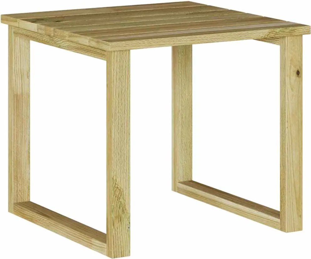 vidaXL asztal Természetes 40 x 40 x 36 cm Impregnált fenyőfa